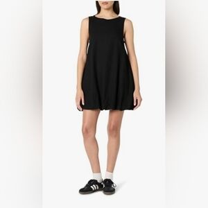 The Drop Women's Black Sleeveless Bubble Hem Mini Dress, M